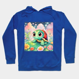 Turtle Princess in Pastel Wonderland Hoodie